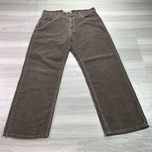 VINTAGE Levis 569 Jeans Mens 36x30 Brown Loose Straight Corduroy Pants Y2K